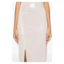 Sequins Buttoned Dress