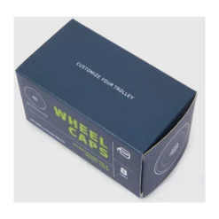 Set of 8 wheel caps in assorted colours