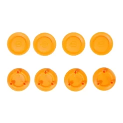 Set of 8 wheel caps in assorted colours