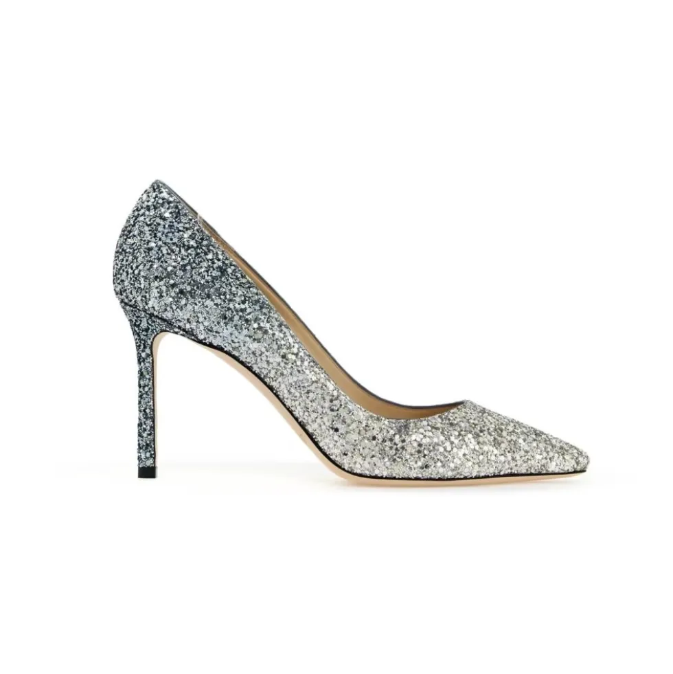 Shaded Glitter Romy Pumps