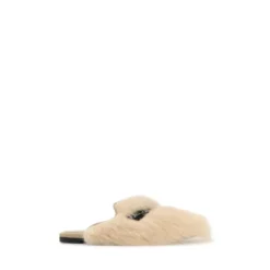 Shearling And Suede Slippers