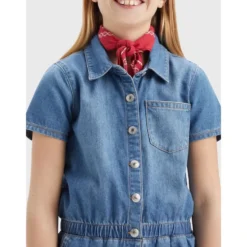 Short Denim Overall