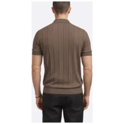 Short-Sleeve Rib Knit Shirt