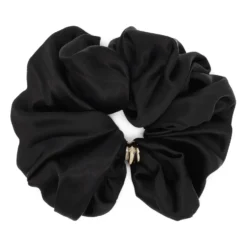 Silk Satin Scrunchie med guldbelægning