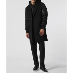 Single Breast Hooded Coat