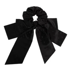 Skull Jacquard Bow Scrunchie