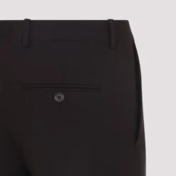 Slim Bukser i Stretch Uld Gabardine