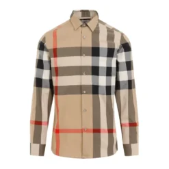 Slim Fit Check Cotton Shirt