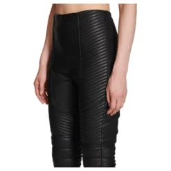 Slim-fit læderbukser