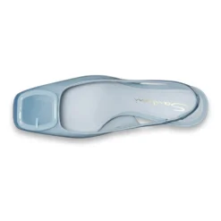 Slingback med mellemhøj hæl i laklæder