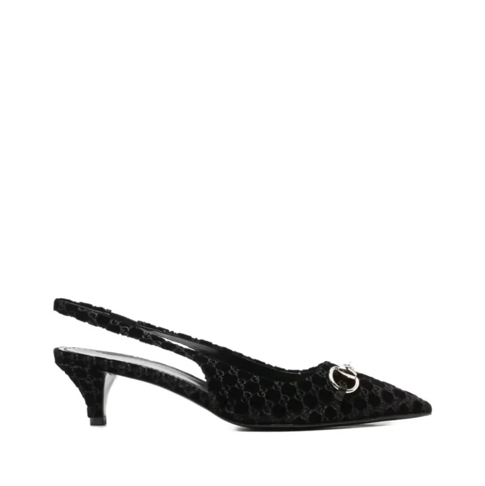 Slingback Pump med Hestebidsel