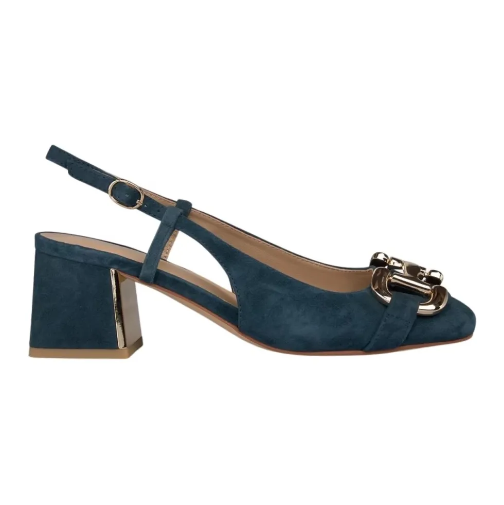 Slingback sko med spænde