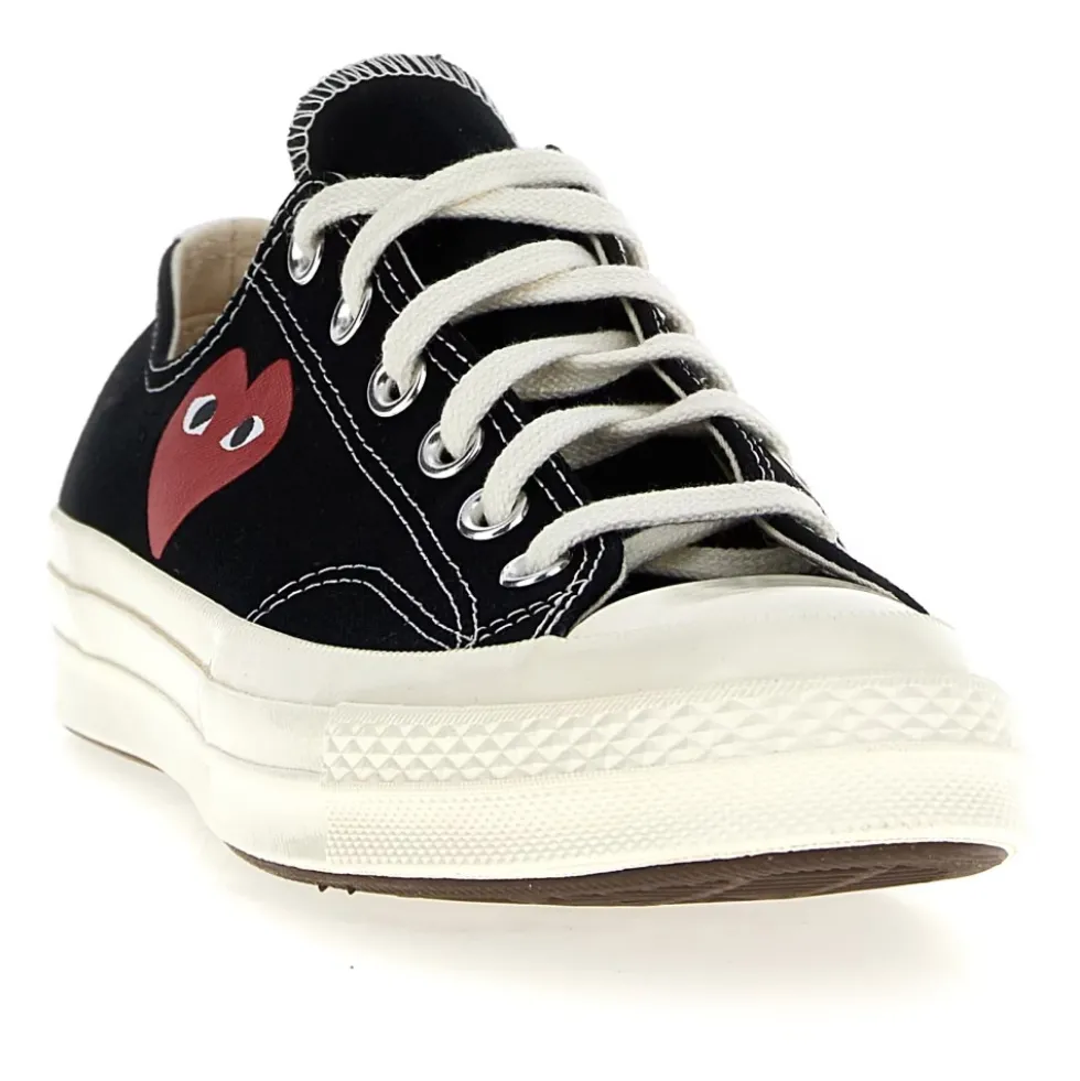 Small Red Heart Low Top Sneakers