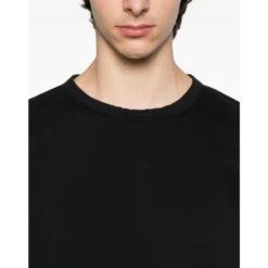 Sort Crew Neck Sweater Bomuld