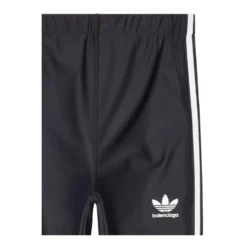 Sorte atletiske leggings med 3-striber