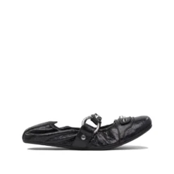 Sorte Ballerina Flats Elegante Behagelige Sko