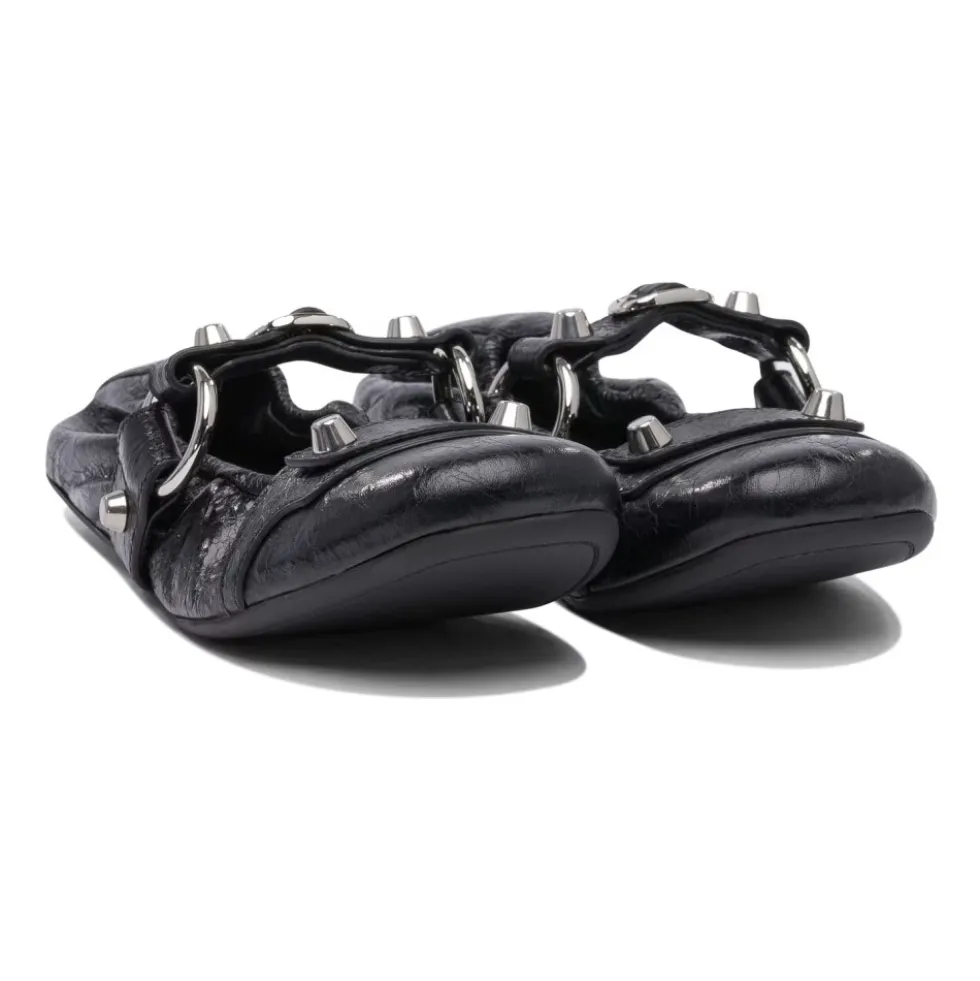 Sorte Ballerina Flats Elegante Behagelige Sko