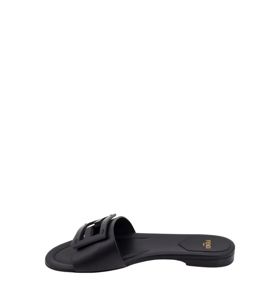 Sorte Logo Sandaler Produceret i Italien