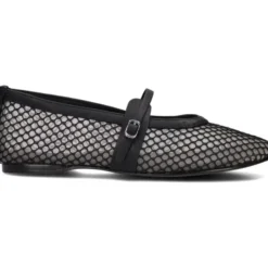 Sorte Mesh Ballerina Sko