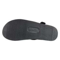 Sorte nylon sandaler med velcrolukning