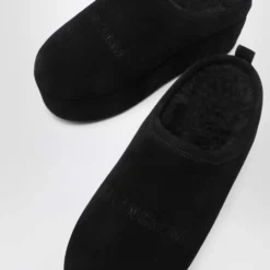 Sorte Slide Sandaler Alaska Stil
