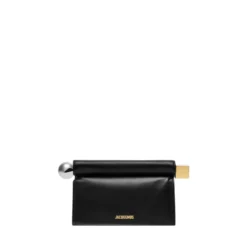Sort Lam Crossbody Taske
