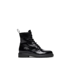Sort læder ankelstøvler med DryGo-teknologi