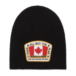 Sort Logo Patch Rund Krone Hat