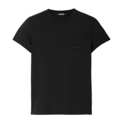 Sort Logo-Praget Top Korte Ærmer