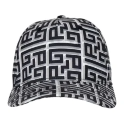 Sort Logo Print Skyggekasket Polyester