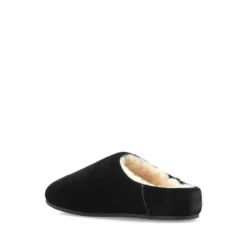 Sort Ruskind Fåruld Slip-On Sko