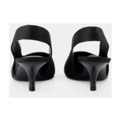 Sort Silke Slingbacks - Spids Tå
