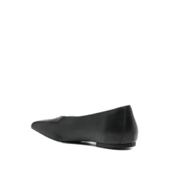 Sort Slip-On Firkantet Tå Sko