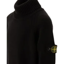 Sort Strik Turtleneck Sweater AW24