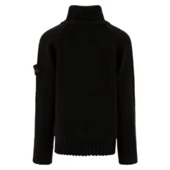 Sort Strik Turtleneck Sweater AW24