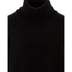 Sort Strik Turtleneck Sweater AW24