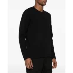 Sort Sweatshirt Stilfuldt Behageligt Design
