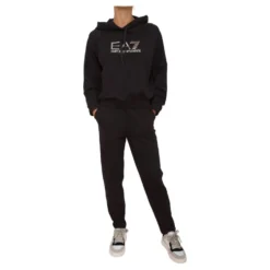 Sort Tracksuit Bomuld Modal Elastan