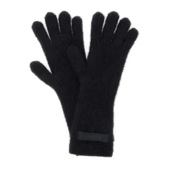 Sort Uldblanding Logo Patch Handsker