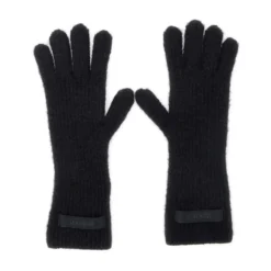 Sort Uldblanding Logo Patch Handsker