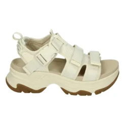 Sporty Beige Sandaler med Gummisål