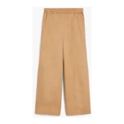 Stilfulde Brune Bomuldscropped Bukser
