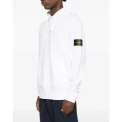 Stilfuld hvid sweatshirt til mænd