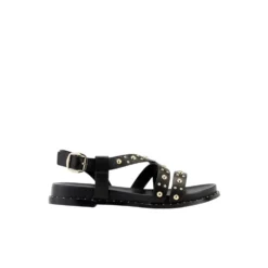 Stilfuld Rock Sandal med Gyldne Nitter