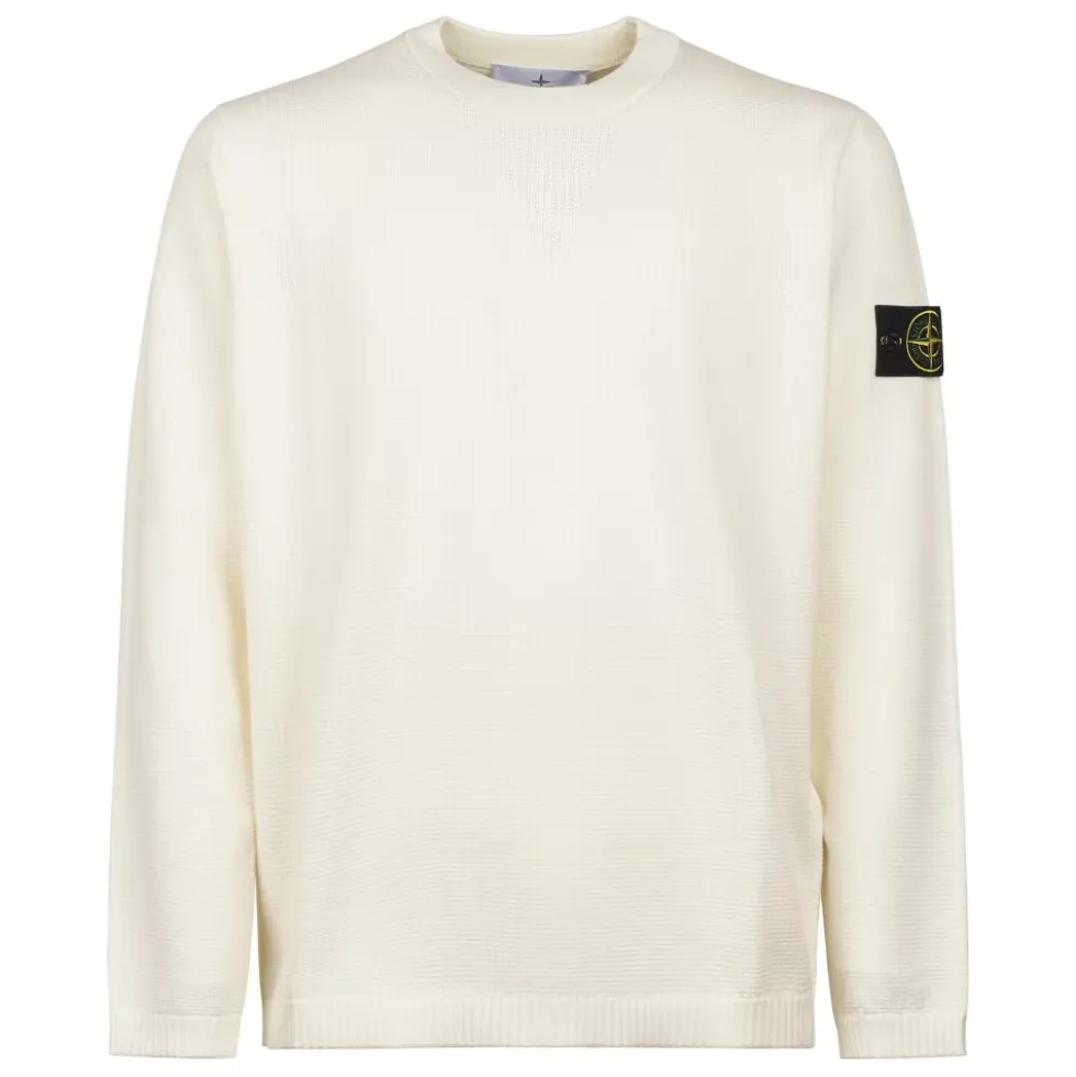 Stone Island Sweaters White
