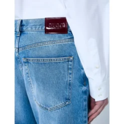 Straight-leg Denim Jeans