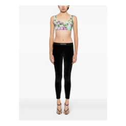 Stretch Leggings med Logo