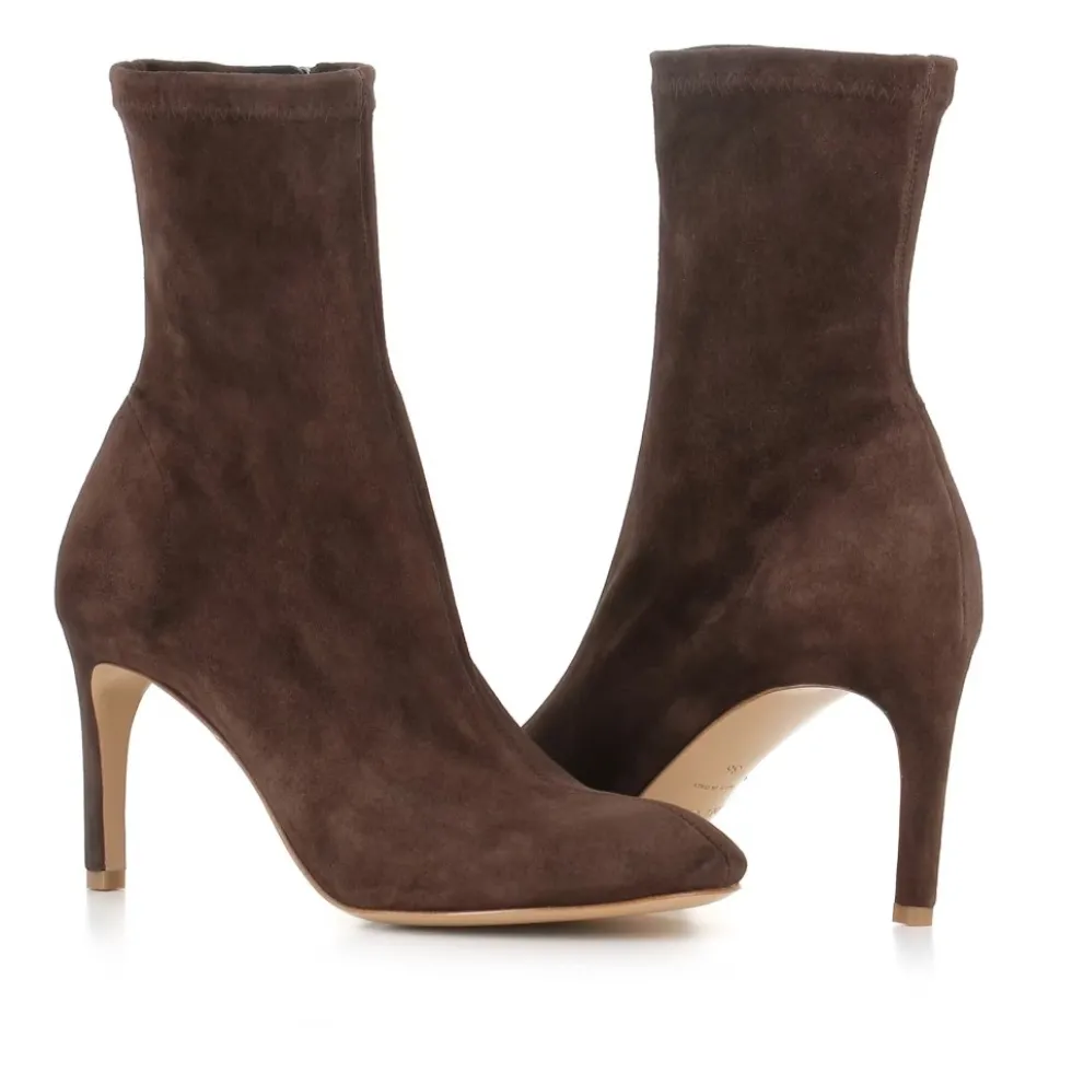 Stretch Suede Ankelstøvle