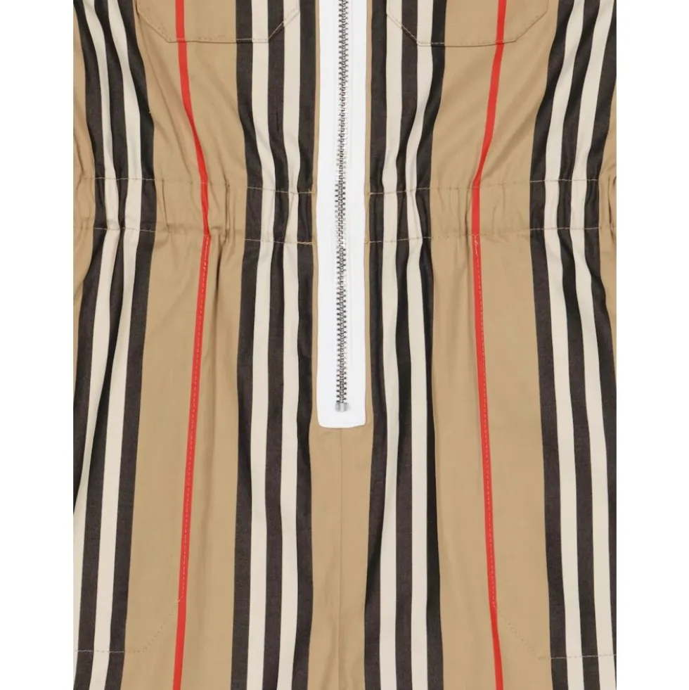 Stribet Bomulds Jumpsuit