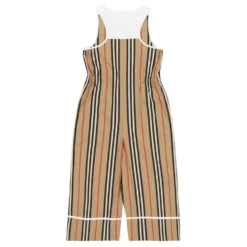 Stribet Bomulds Jumpsuit